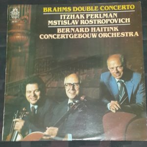 Brahms ?- Double Concerto Rostropovich Haitink Perlman Angel ASD 3905 lp EX