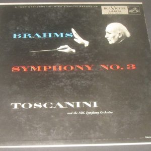 Brahms Symphony No. 3 Toscanini RCA LM 1836 USA 1954 LP EX