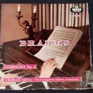 Brahms Symphony No. George Szell  Decca ‎– LXT 5367 England LP