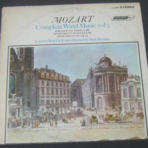 Brymer – Mozart: Complete Wind Music Vol 3 LONDON Blueback CS 6348 lp 1963