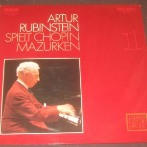 CHOPIN – MAZURKAS No. 1-17 ARTUR RUBINSTEIN – PIANO RCA 26025 LP EX