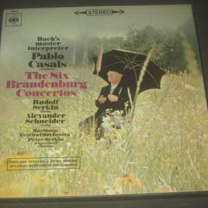 Casals The Six Brandenburg Concertos SCHNEIDER SERKIN CBS 72396/7/8 3 LP BOX EX