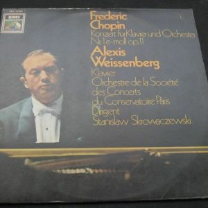 Chopin Concerto For Piano And Orch Weissenberg Skrowaczewski Angel lp Israel