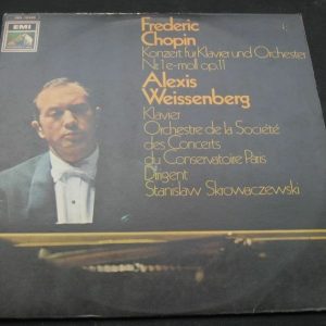 Chopin Concerto For Piano And Orch Weissenberg Skrowaczewski Angel lp Israel
