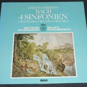 Christian Bach 4 Sinfonien Winschermann RCA ?RL 30326 lp EX