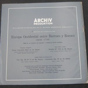 Couperin / Leclair / Boismortier – BAROQUE & ROCOCO  Archiv 14148 lp