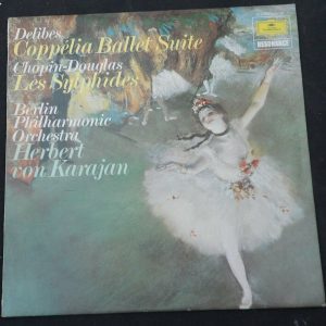 Delibes – Coppelia ballet suite Chopin – Les Sylphides Karajan DGG 2535 189 lp