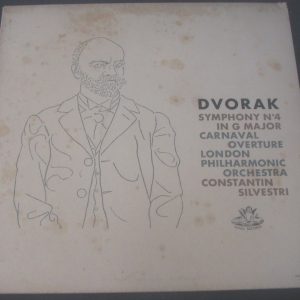 Dvorak – Symphony No. 4 / Carnaval Overture Silvestri Angel 35622 LP EX