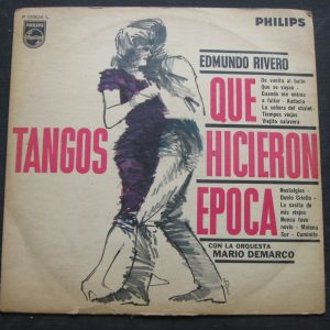 EDMUNDO RIVERO TANGOS QUE HICIERON EPOCA / MARIO DEMARCO lp Rare