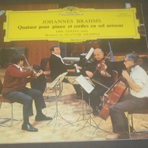 Emil Gilels Brahms Piano Quartet Amadeus DGG 2530 133 LP