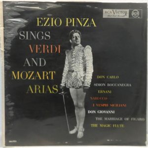 Ezio Pinza Sings Verdi and Mozart Arias LP RCA KM-1751 Classical Vocal