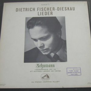 FISCHER-DIESKAU / HERTHA KLUST – SCHUMANN – LIEDER HMV FALP 526 lp