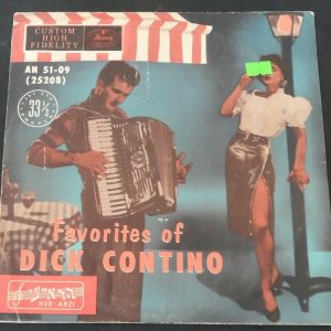 Favorites Of Dick Contino Israeli Press Different Cover Hed-Arzi Mercury 10″ LP