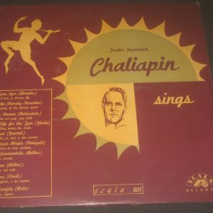 Feodor Ivanovich Chaliapin Sings  Scala ‎ SC 801 LP EX