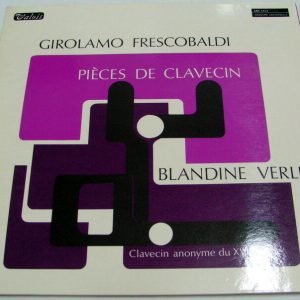 GIROLAMO FRESCOBALDI pieces of harpsichord BLANDINE VERLET VALOIS MB 1413 RARE