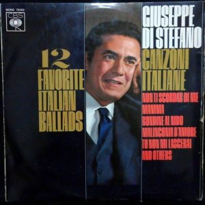 Giuseppe Di Steffano – 12 Favorite Italian Ballads LP RARE CBS 72252 Mono