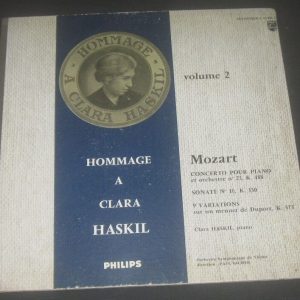 HASKIL / SACHER MOZART Piano Concerto / Sonata Philips L 02.084 L lp
