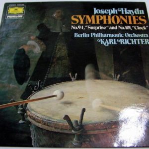 HAYDN – Symphonies no. 94 Surprise no. 101 Clock BPO Carl Richter DGG 2535 289