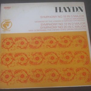 HAYDN  Symphony No 18 / 19 / 20 Max GOBERMAN ODYSSEY 32160342 LP EX