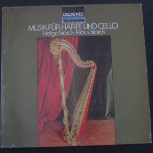 HELGA / KLAUS STORCK – DUPORT / ROMBERG / SPOHR HARP CELLO TELEFUNKEN lp EX