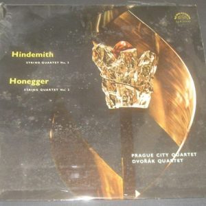 HINDEMITH / HONEGGER String Quartet PRAGUE CITY / DVORAK QUARTET Supraphon LP