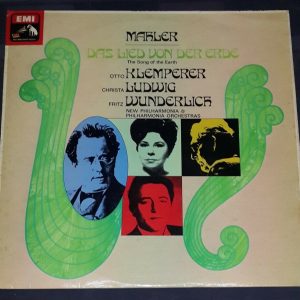 HMV SAN 179 Mahler Das Lied Klemperer Wunderlich Ludwig LP