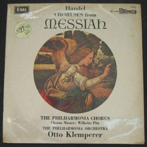 Handel Choruses From Messiah Klemperer EMI HMV ASD semi circle dog lp