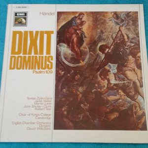 Handel – Dixit Dominus Psalm 109  Janet Baker Willcocks  EMI Electrola lLP EX
