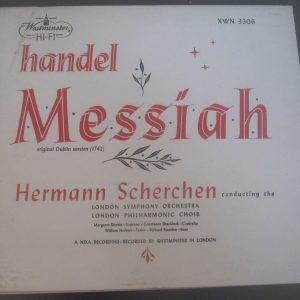 Handel – Messiah Scherchen   Westminster HI-FI XWN 3306 3 LP USA 50’s