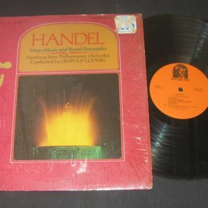 Handel Water Music and Royal Fireworks . Ludwig .  Sina Qua Non SQN 7702 lp EX