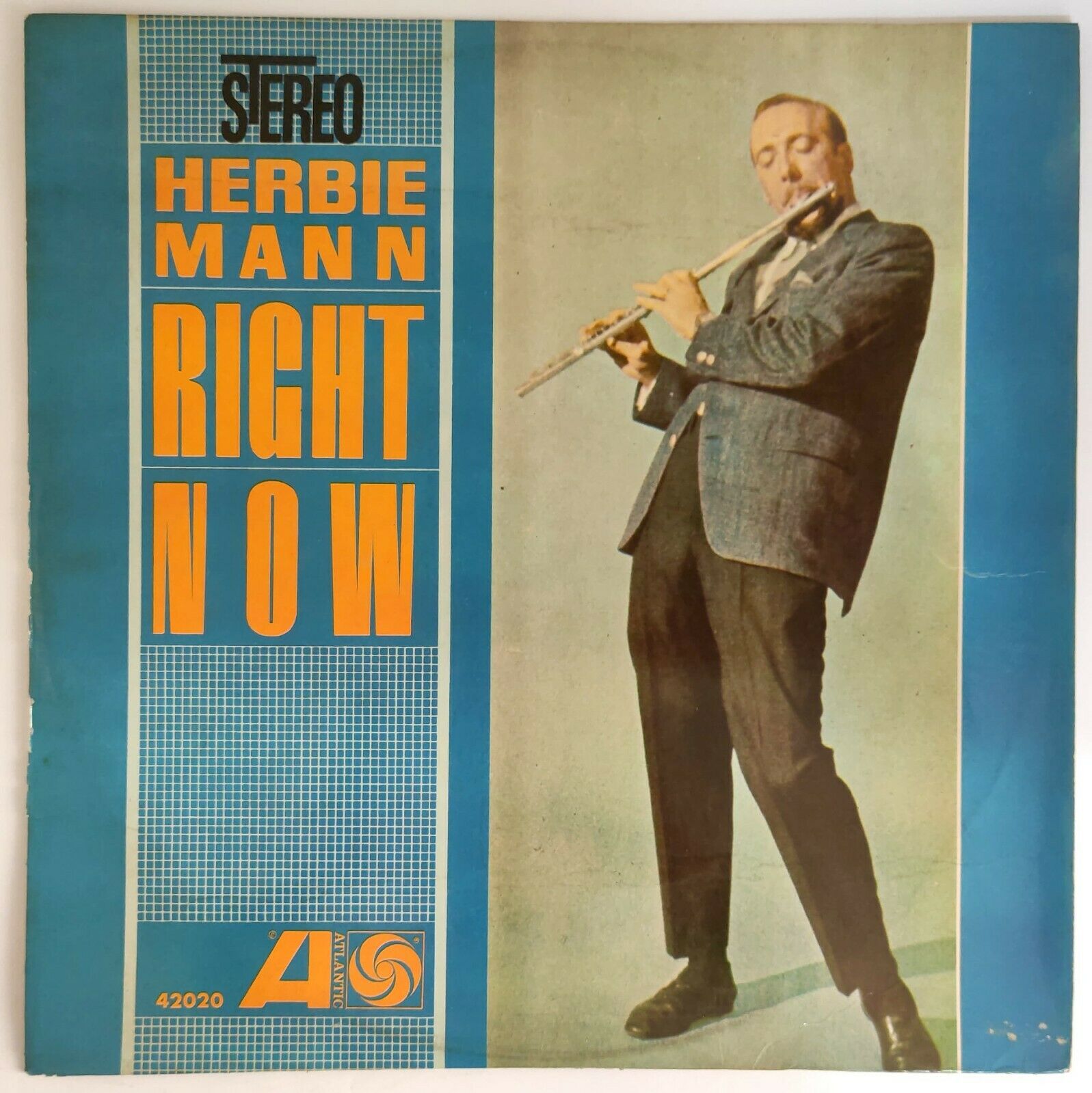 Herbie Mann – Right Now LP 12″ Rare Israel 60’s Pressing Atlantic Jazz BossaNova