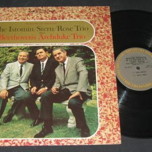 ISTOMIN STERN ROSE TRIO plays BEETHOVEN ARCHDUKE Columbia lp
