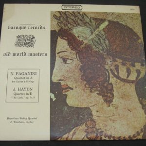 J TOLEDANDO BARCELONA STRING QUARTET paganini haydn Baroque Records lp 60’s RARE