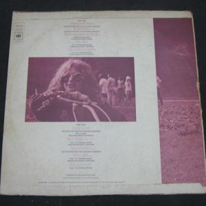 JANIS JOPLIN Greatest Hits RARE Israeli DIFFERENT Back Cover lp Israel 1973