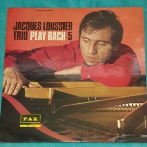 Jacques Loussier Trio – Play Bach 5 LP 12″ Vinyl Jazz 1963 Rare Israel PAX label
