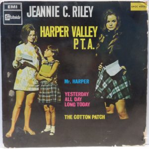 Jeannie C. Riley ‎- Harper Valley P.T.A.r 7″ EP MEGA RARE Folk 1968 ISRAEL PRESS