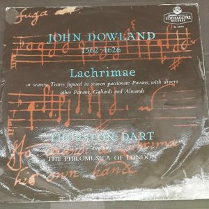 John Dowland ‎- Lachrimae Thurston Dart L’Oiseau-Lyre OL 50163 lp