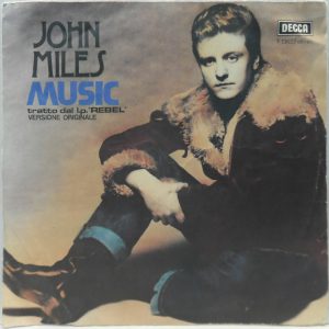 John Miles – Music / Putting My New Song Together 7″ Single 1976 Italy pop