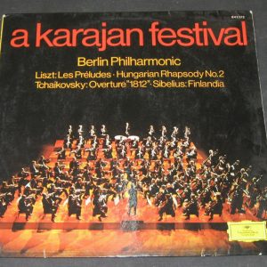 Karajan Festival – Liszt : Preludes , Hung Rhapsody / Tchaikovsky : 1812 DGG lp