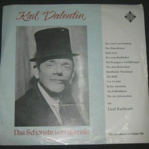 Karl Valentin –  das schönste von damals  Telefunken  HT-P 508 Germany lp EX