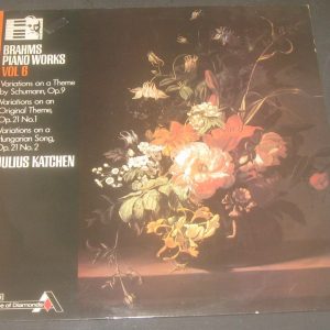 Katchen : Brahms Piano Variations Decca SDD 537 LP EX