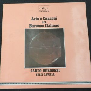 Lavilla / Bergonzi – Italian Arias And Songs  Ensayo ENY-802 lp EX  Baroque