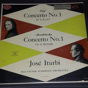 Liszt / Mendelsson Concertos  Iturbi RCA LM 1734 lp 50’s EX