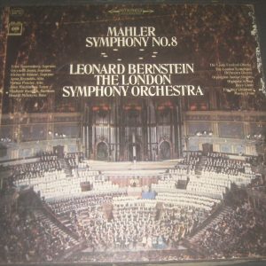 Mahler Symphony No.8 Bernstein Columbia M2S 751 2-Eye 2 LP Box