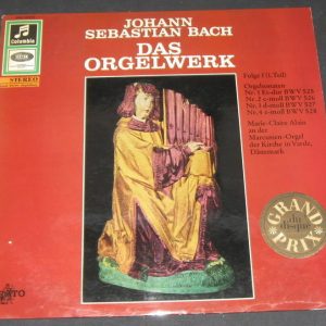 Marie-Claire Alain –  Bach Organ Works Electrola ( Columbia ) lp Rare