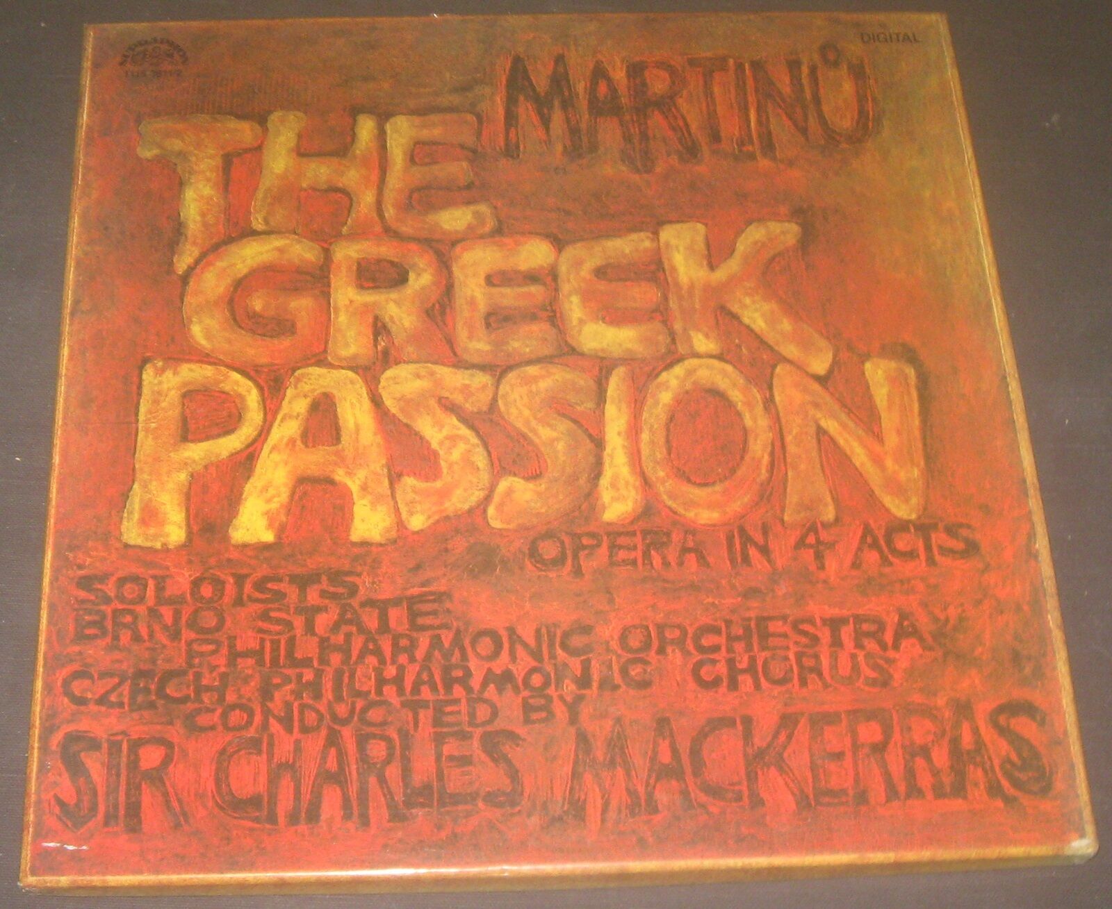 Martinu The Greek Passion Mackerras  Supraphon 1116 3611/2 2 LP Box