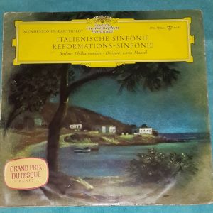 Mendelssohn : Symphony 4 & 5 Maazel  DGG LPM 18 684 Tulips Germany LP 1962
