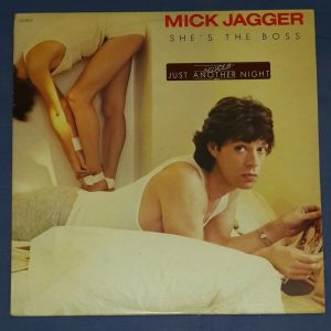 Mick Jagger – She’s The Boss  CBS 86310 Israeli LP + lyric Sheet Israel EX