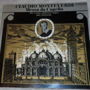 Monteverdi Messa da Capella London Ambrosian Singer John McCarthy Tudor 73012 lp