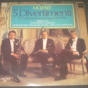 Mozart 5 Divertimenti  consortium classicum  ACANTA HA 224 597 2 LP EX